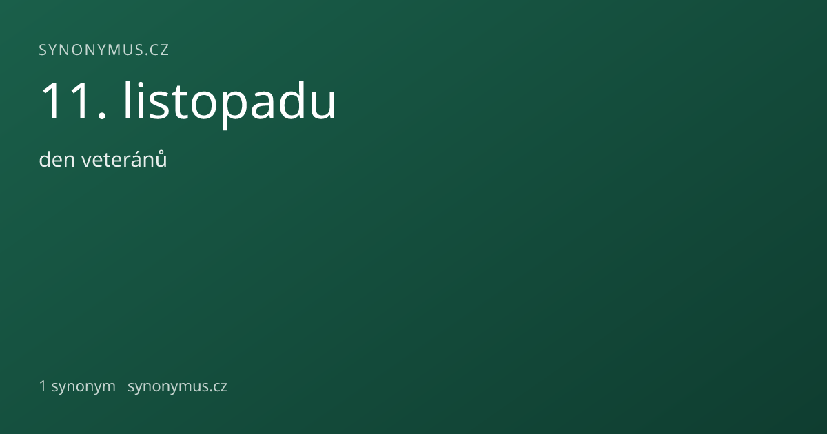 Náhled odkazu: 11. listopadu