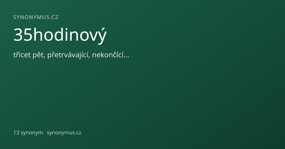 Náhled odkazu: 35hodinový