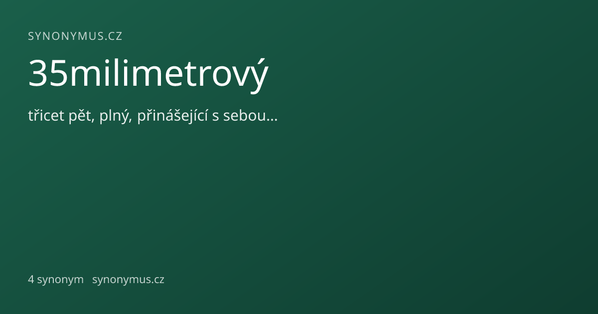 Náhled odkazu: 35milimetrový