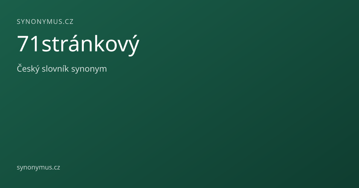 Náhled odkazu: 71stránkový