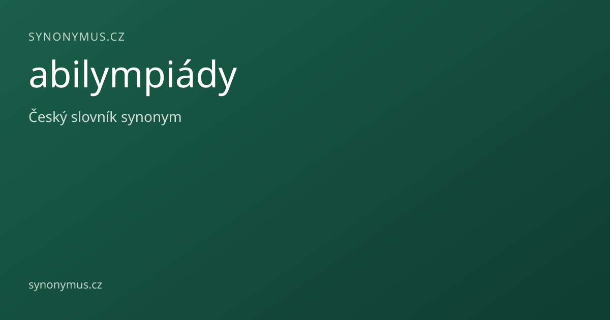 Náhled odkazu: abilympiády
