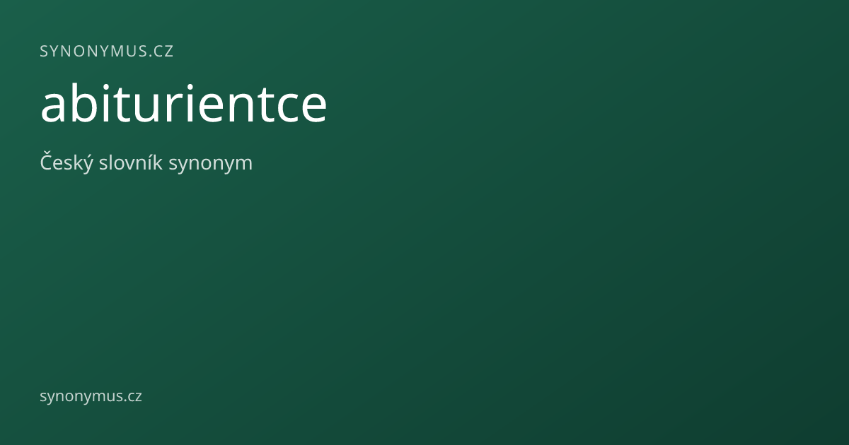 Náhled odkazu: abiturientce
