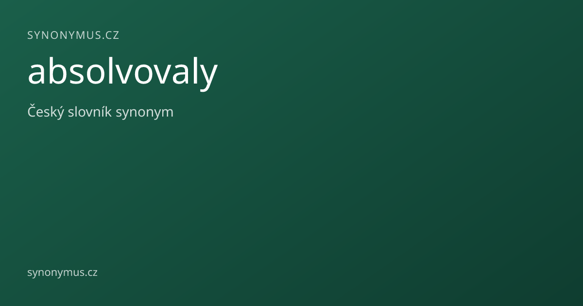 Náhled odkazu: absolvovaly