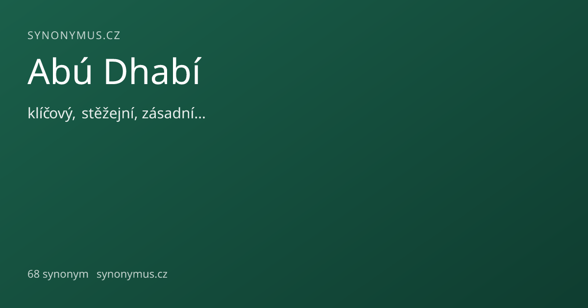 Náhled odkazu: Abú Dhabí