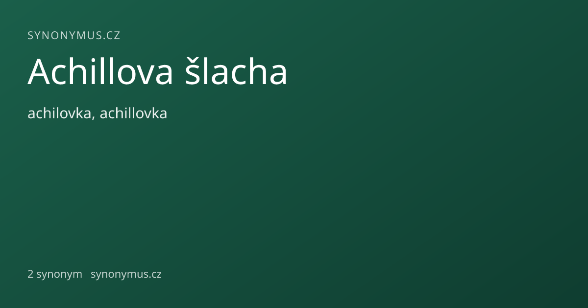 Náhled odkazu: Achillova šlacha