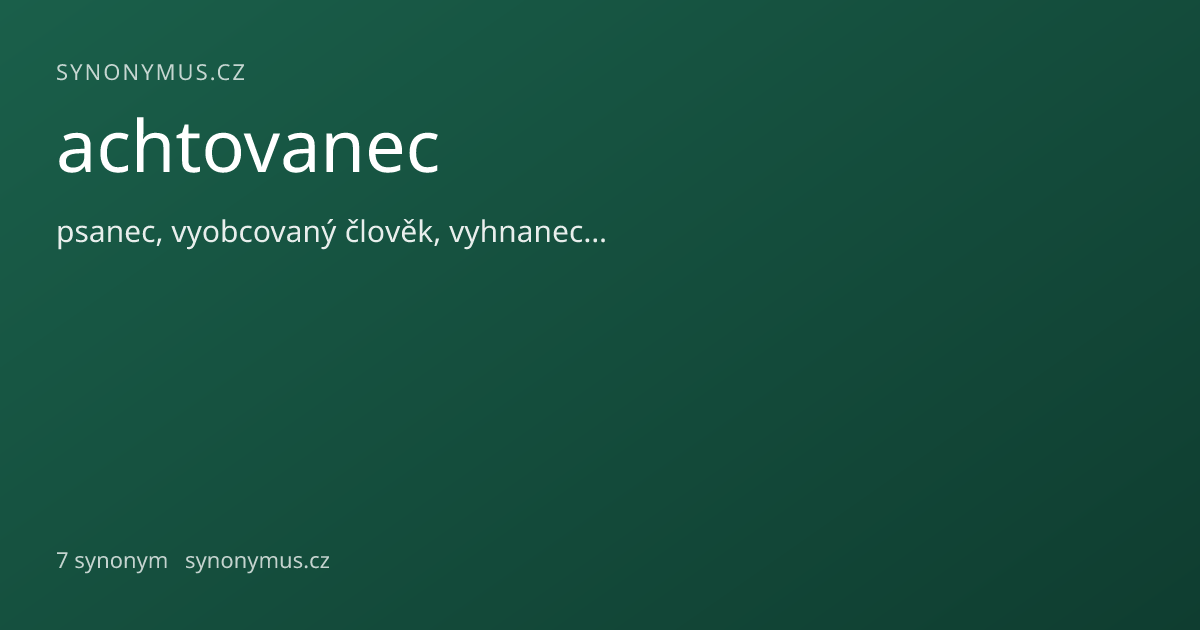 Náhled odkazu: achtovanec