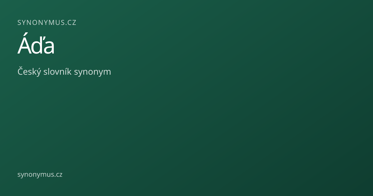 Náhled odkazu: Áďa