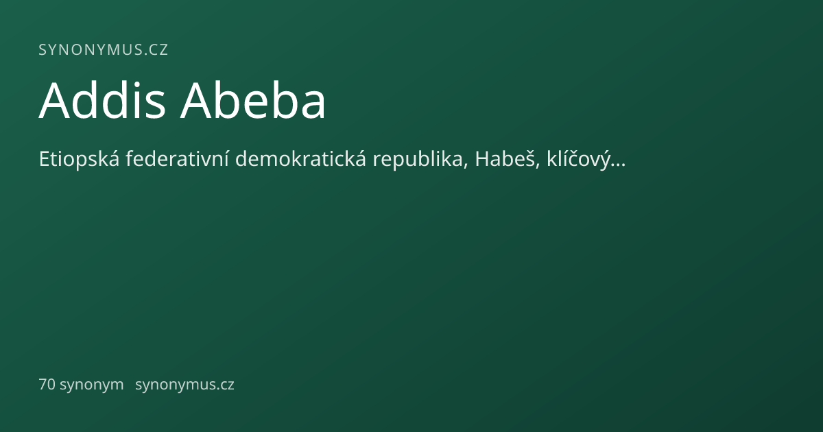 Náhled odkazu: Addis Abeba