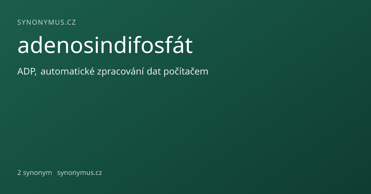 Náhled odkazu: adenosindifosfát