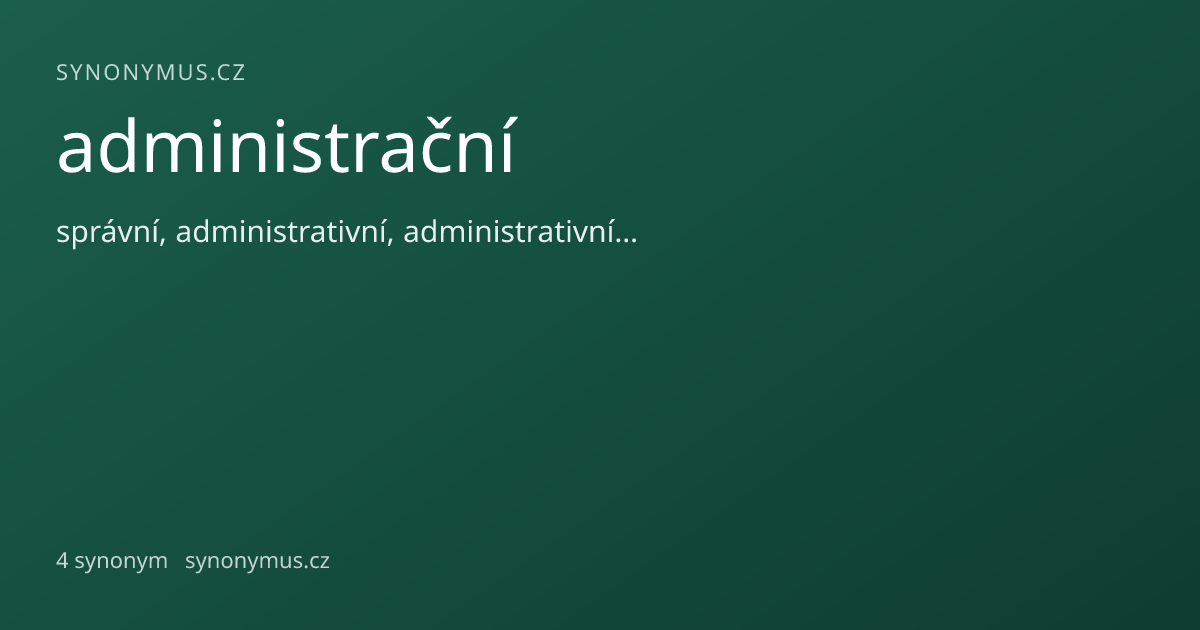 Náhled odkazu: administrační