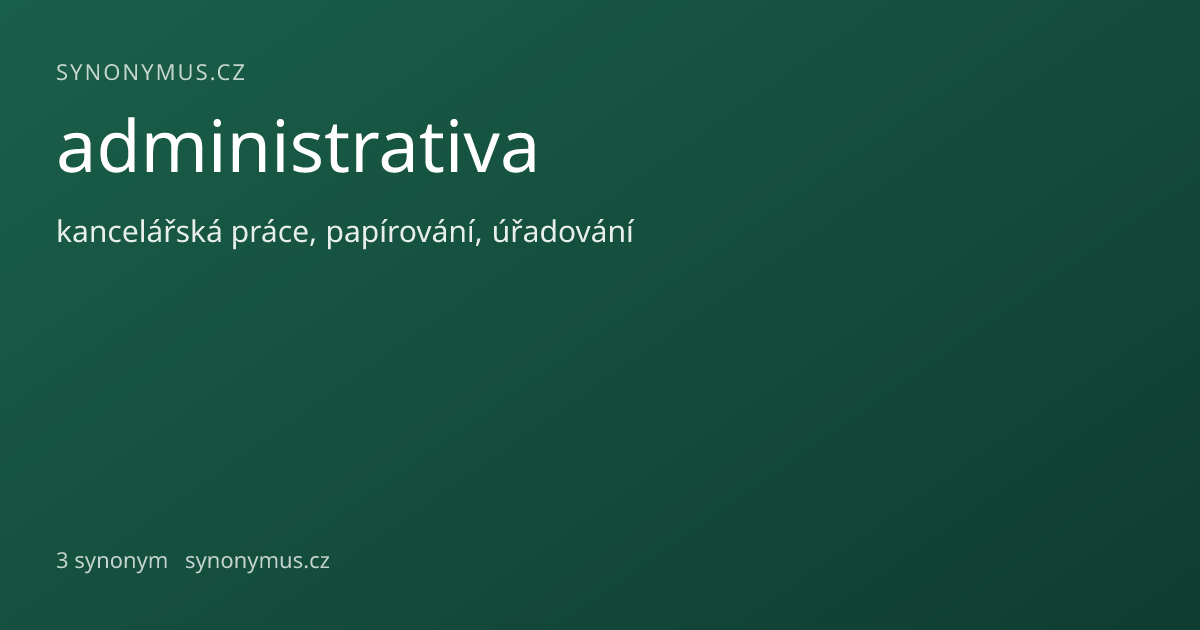 Náhled odkazu: administrativa