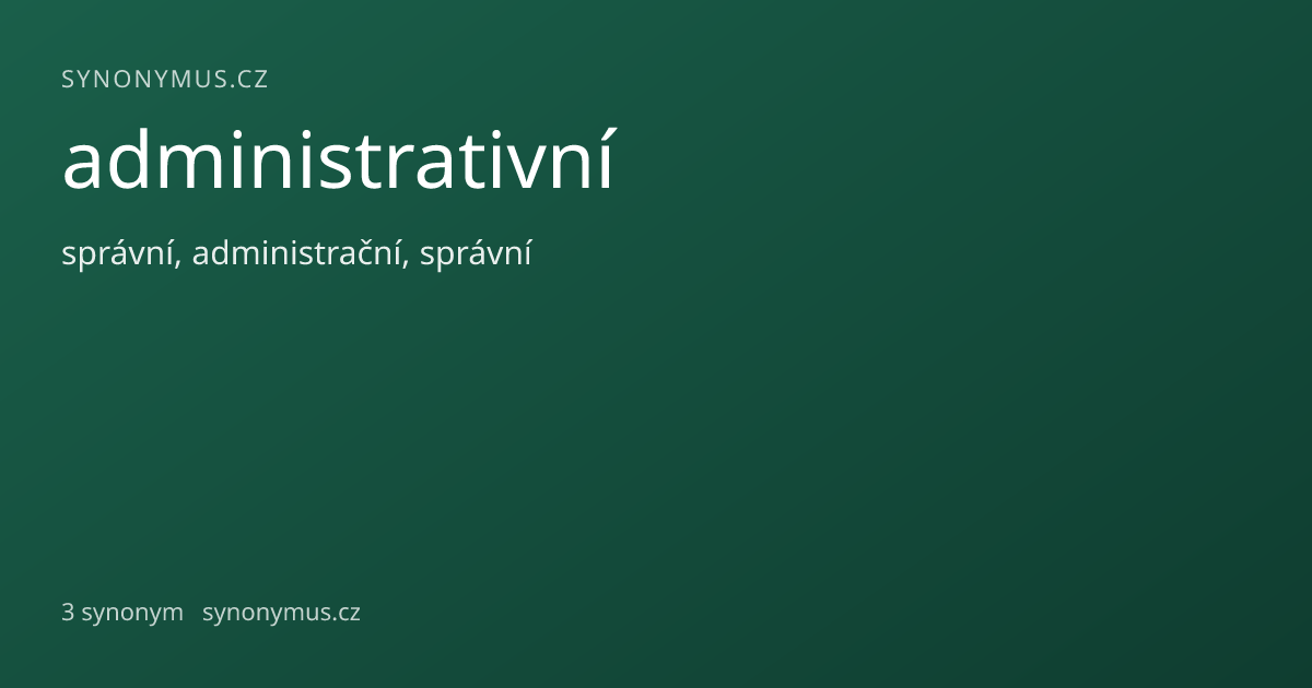 Náhled odkazu: administrativní