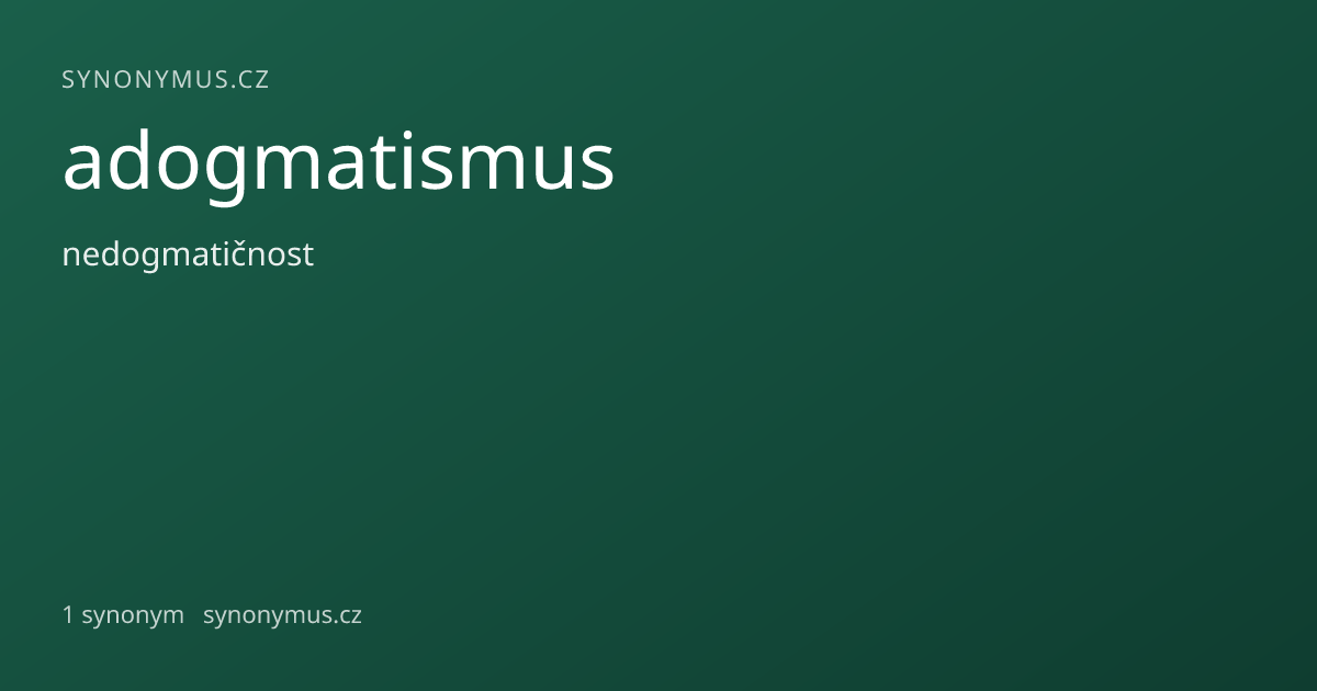 Náhled odkazu: adogmatismus