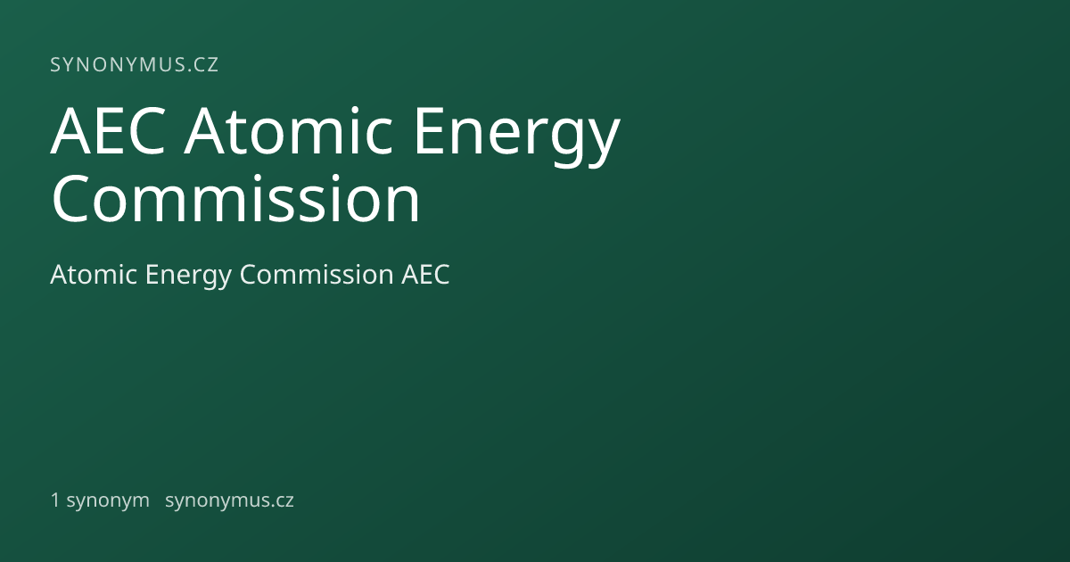 Náhled odkazu: AEC Atomic Energy Commission