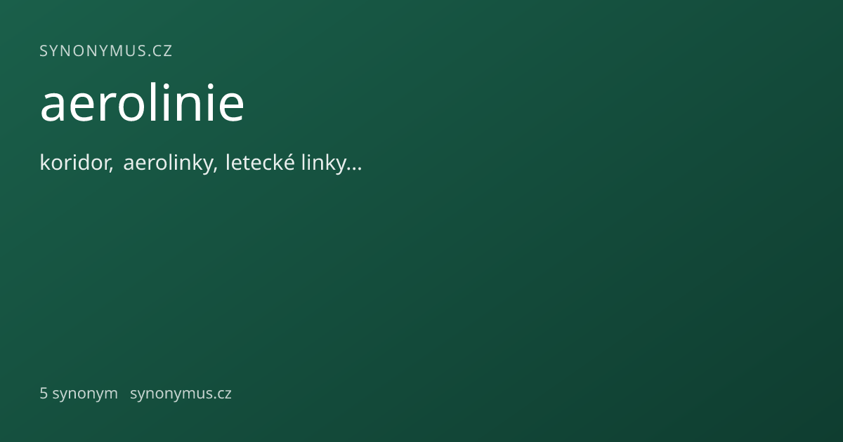 Náhled odkazu: aerolinie