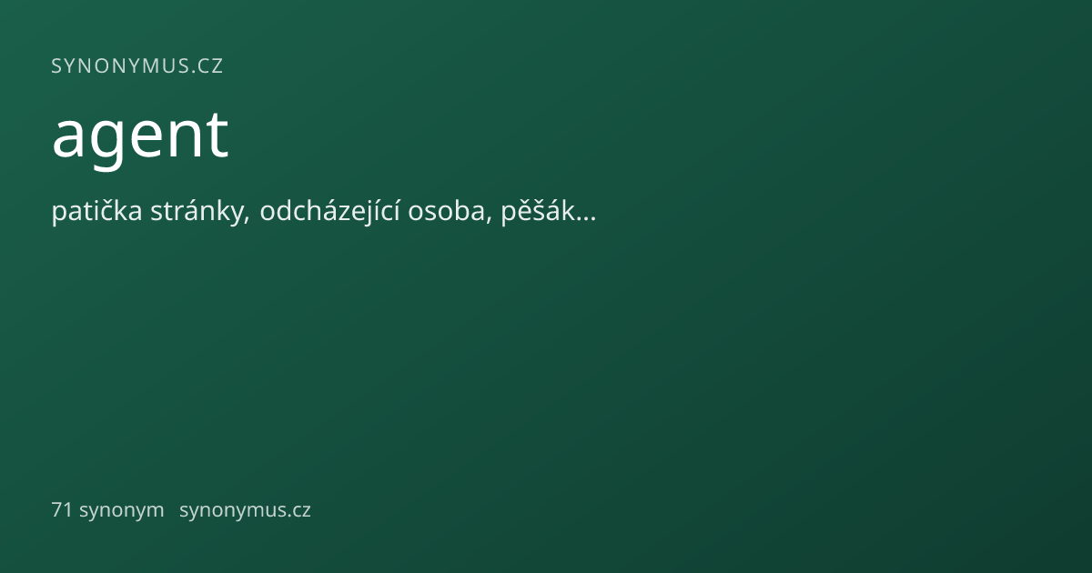 Náhled odkazu: agent