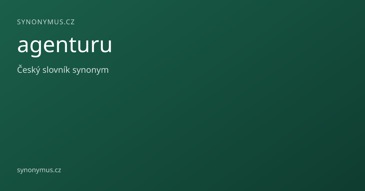 Náhled odkazu: agenturu
