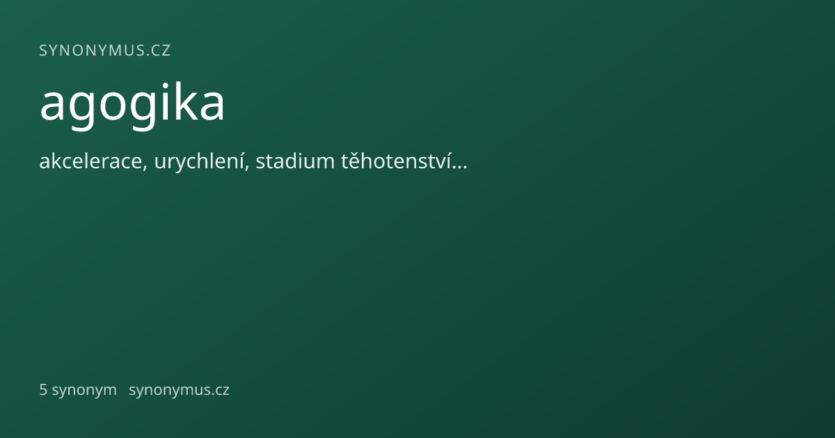 Náhled odkazu: agogika