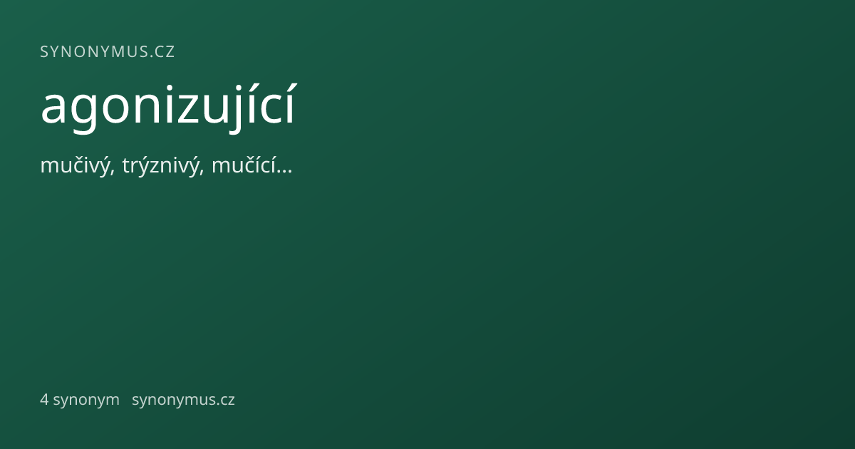 Náhled odkazu: agonizující