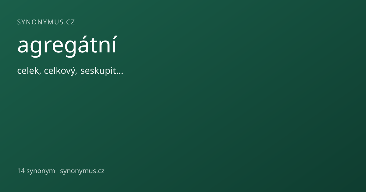 Náhled odkazu: agregátní
