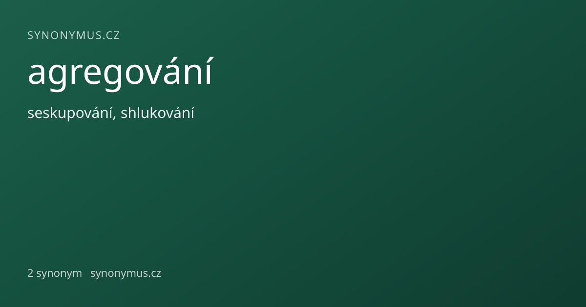 Náhled odkazu: agregování