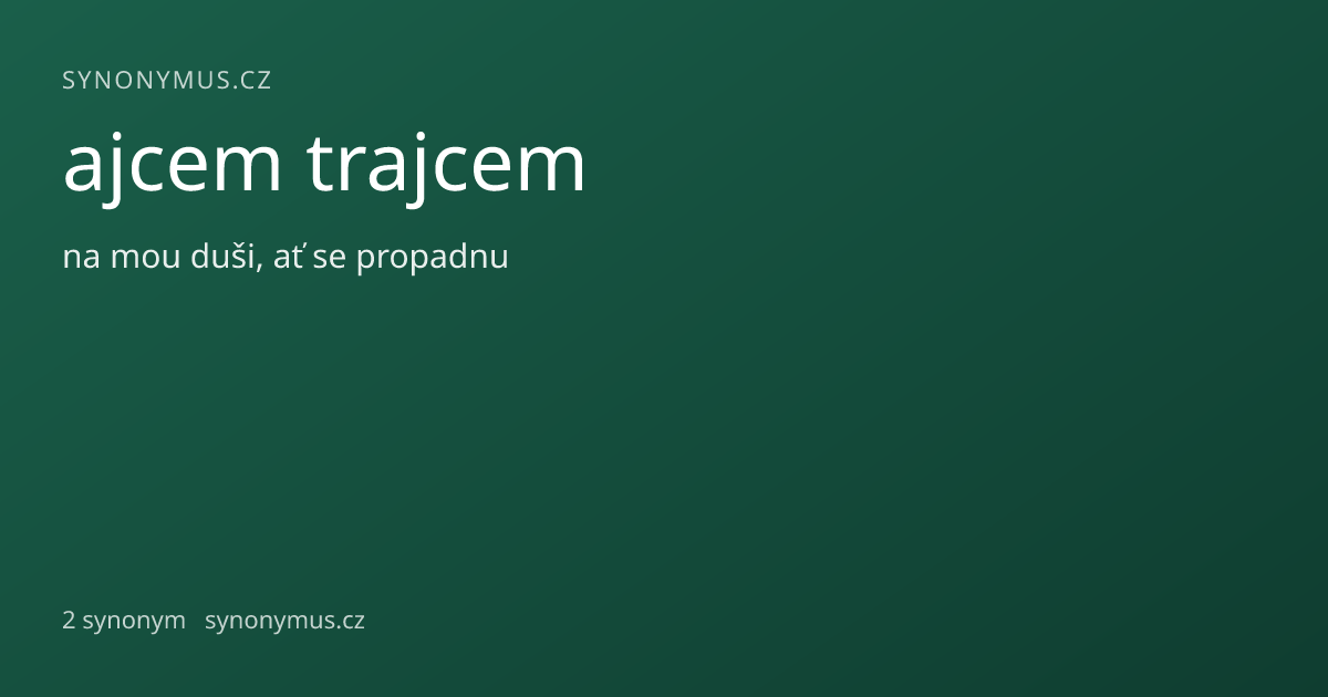 Náhled odkazu: ajcem trajcem