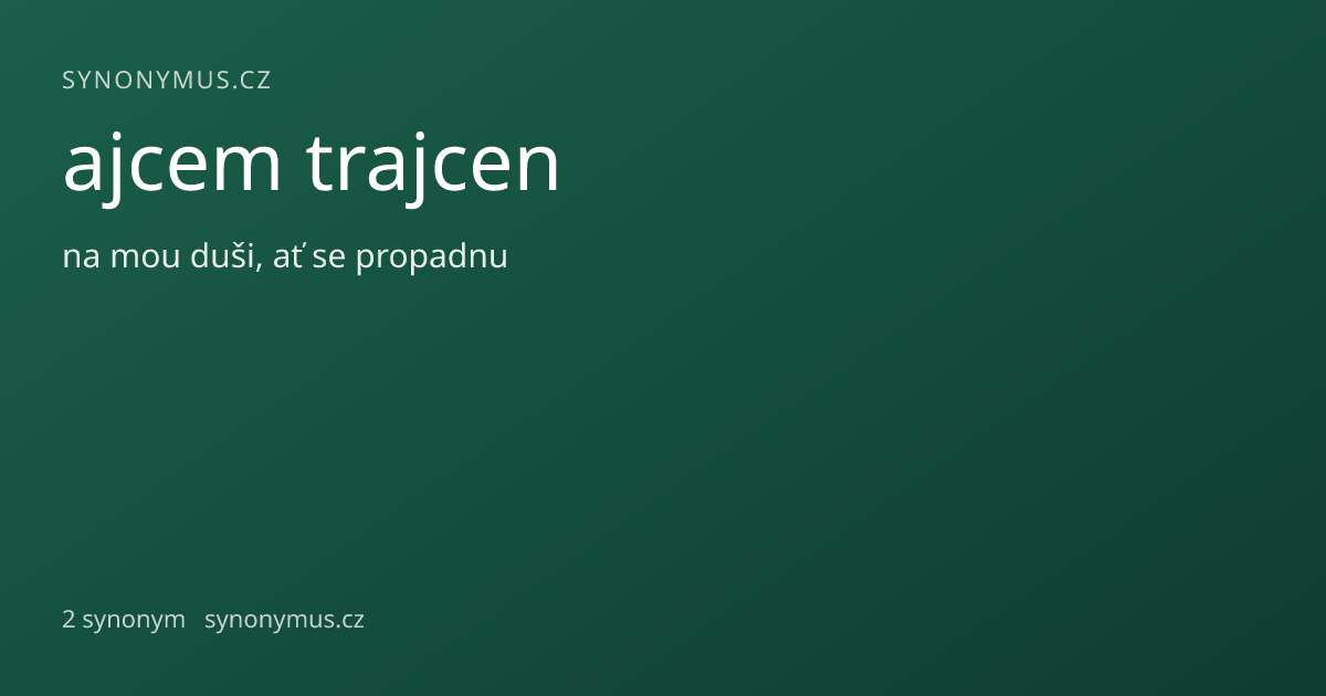 Náhled odkazu: ajcem trajcen