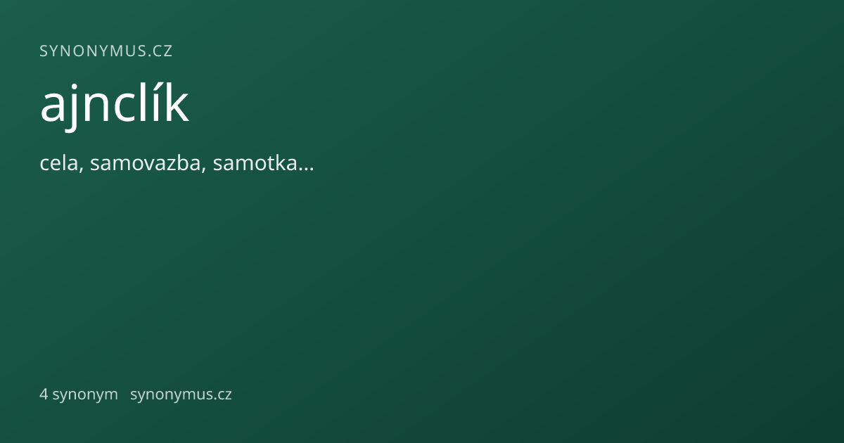 Náhled odkazu: ajnclík