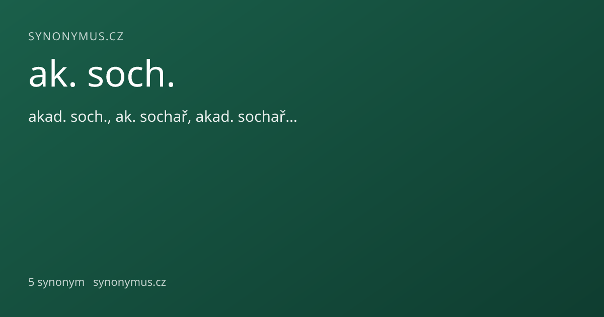 Náhled odkazu: ak. soch.