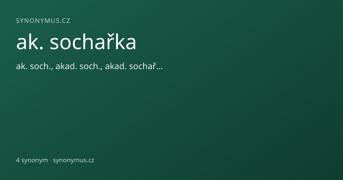 Náhled odkazu: ak. sochařka