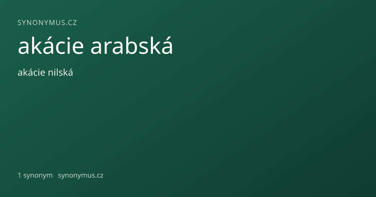 Náhled odkazu: akácie arabská