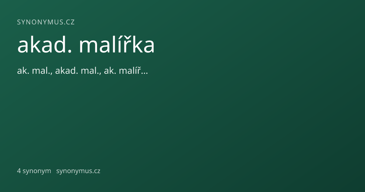 Náhled odkazu: akad. malířka