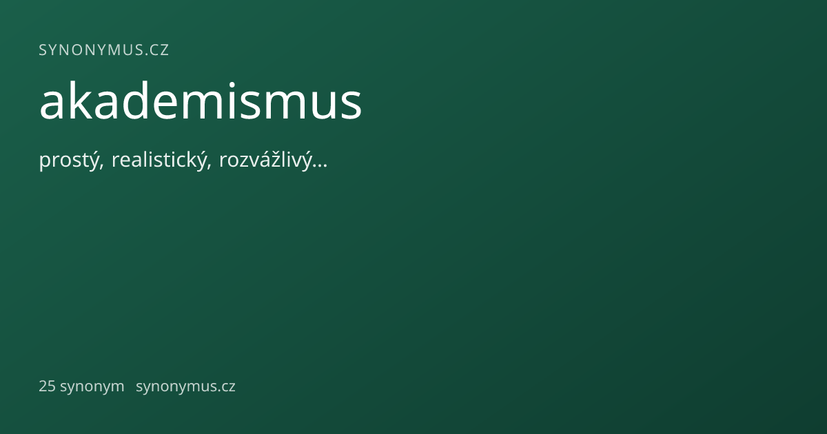 Náhled odkazu: akademismus