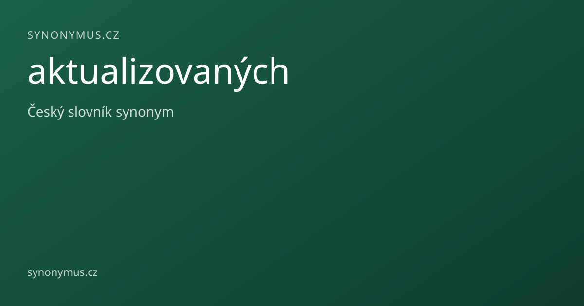 Náhled odkazu: aktualizovaných