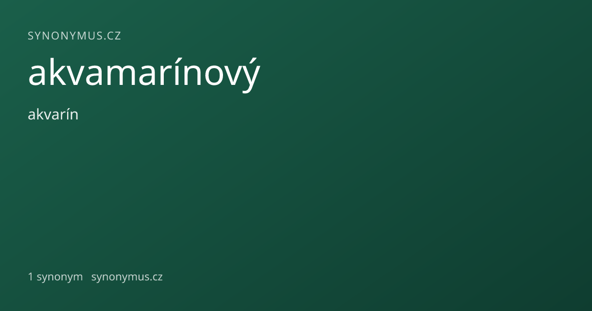 Náhled odkazu: akvamarínový