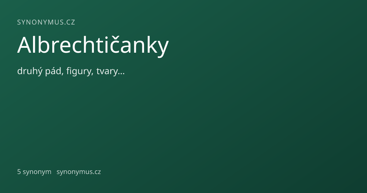 Náhled odkazu: Albrechtičanky
