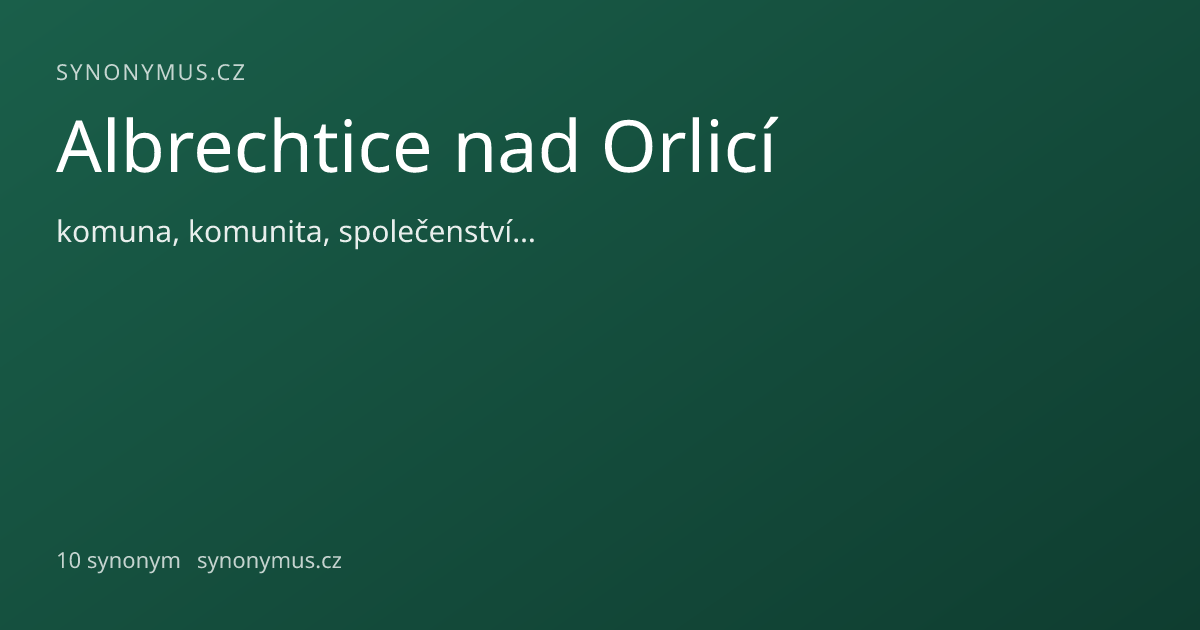 Náhled odkazu: Albrechtice nad Orlicí