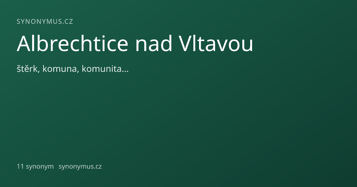 Náhled odkazu: Albrechtice nad Vltavou
