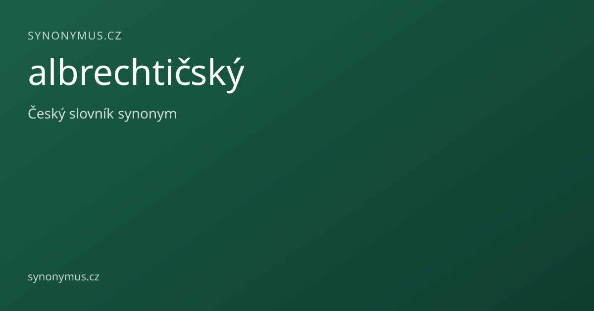 Náhled odkazu: albrechtičský