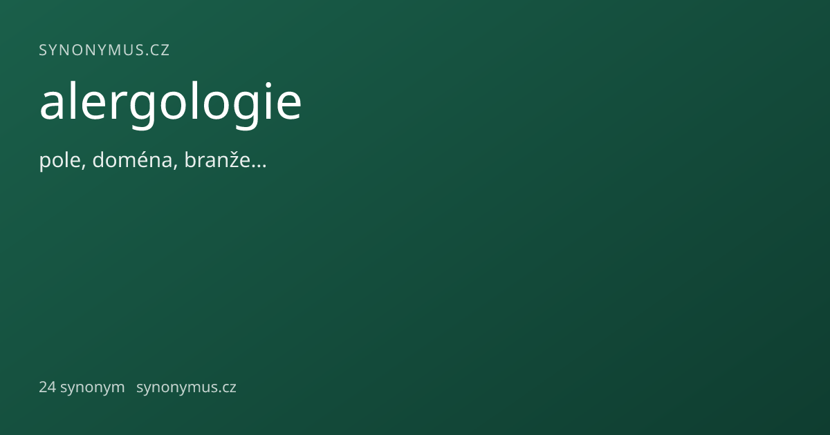 Náhled odkazu: alergologie