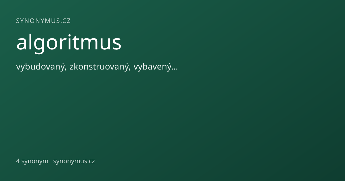 Náhled odkazu: algoritmus