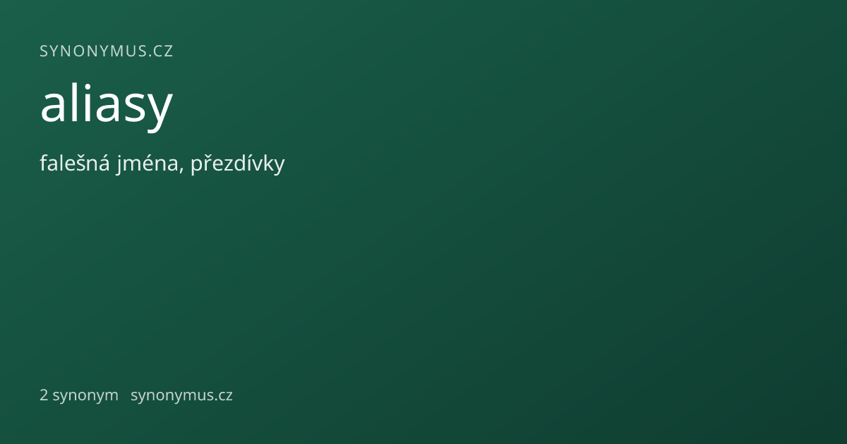 Náhled odkazu: aliasy