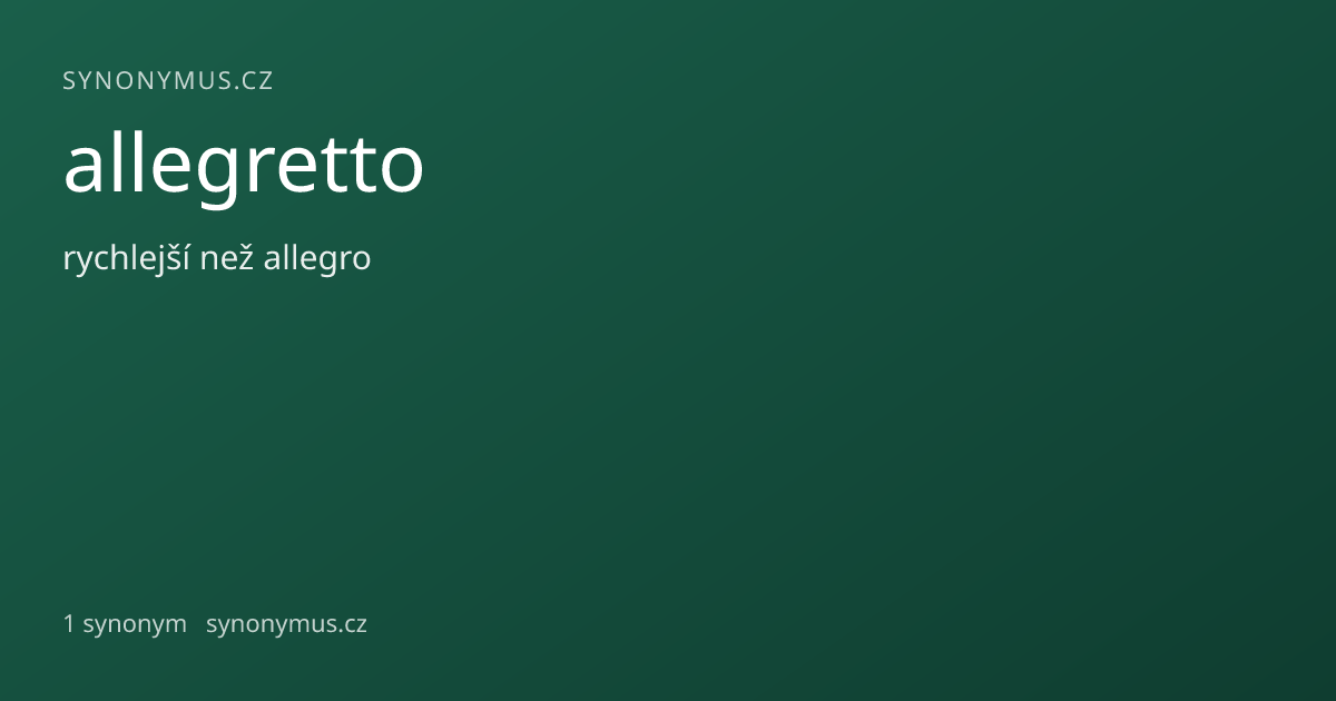Náhled odkazu: allegretto