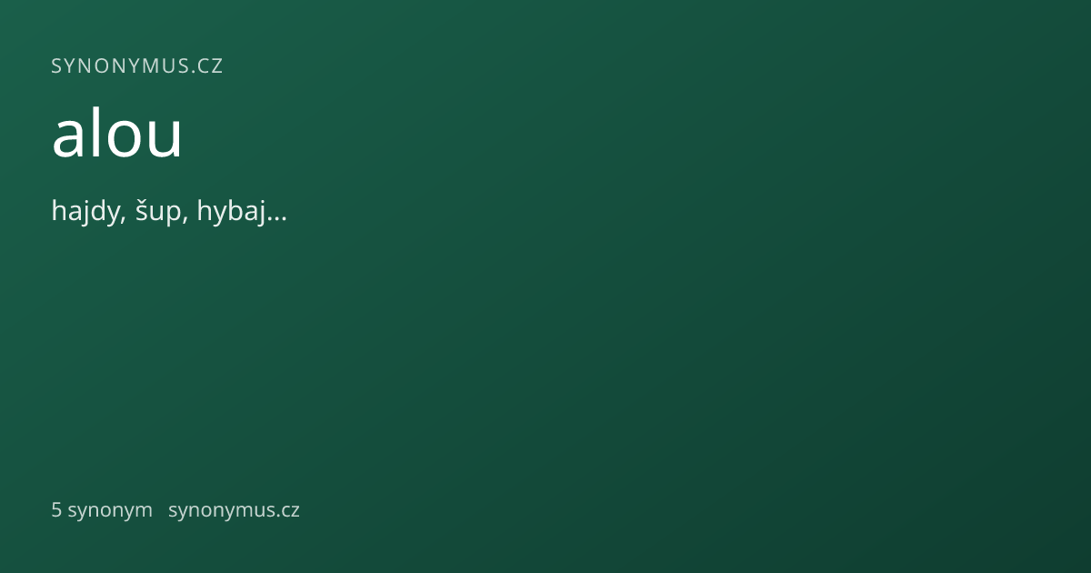 Náhled odkazu: alou