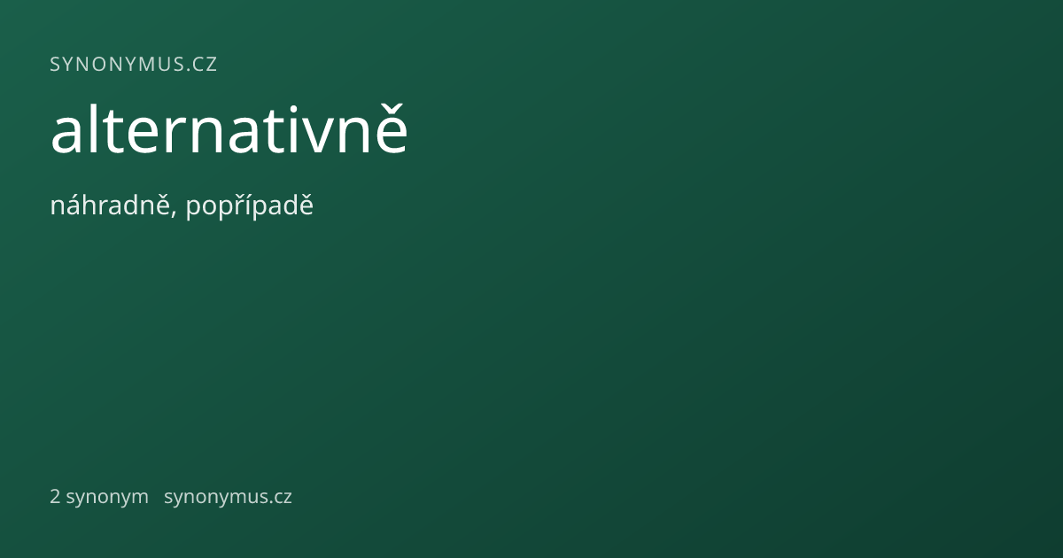 Náhled odkazu: alternativně
