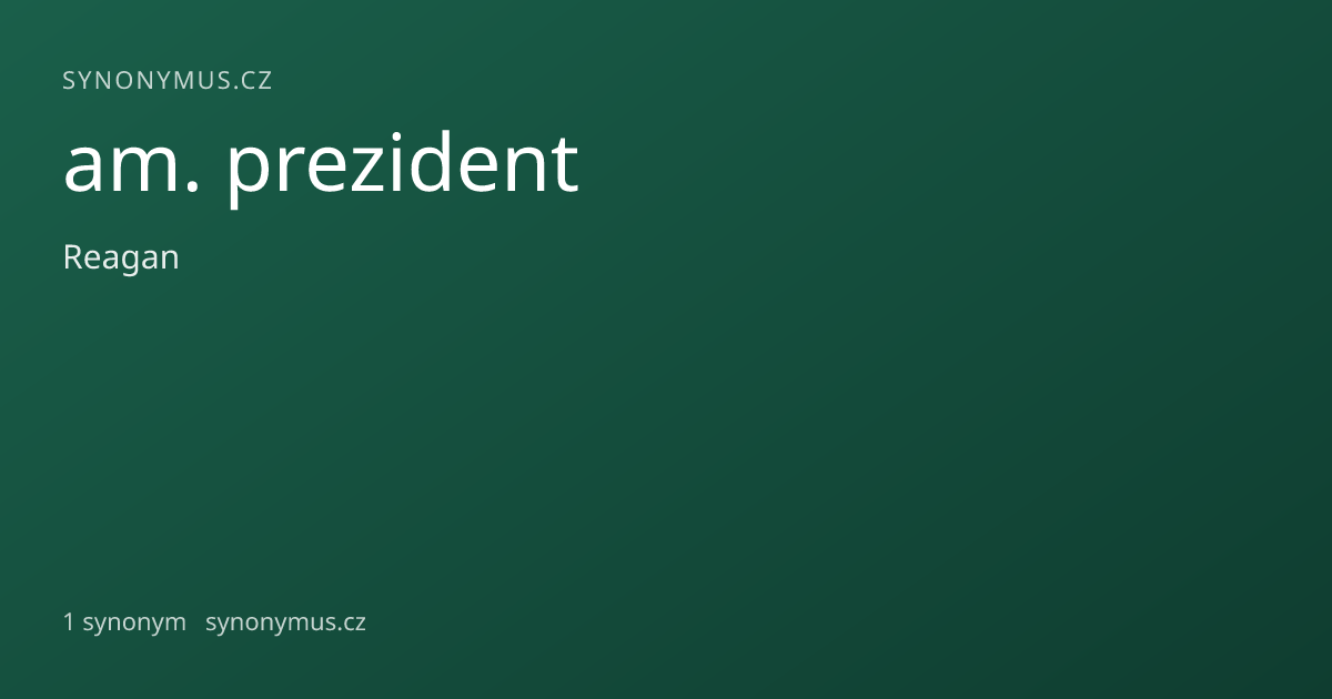 Náhled odkazu: am. prezident