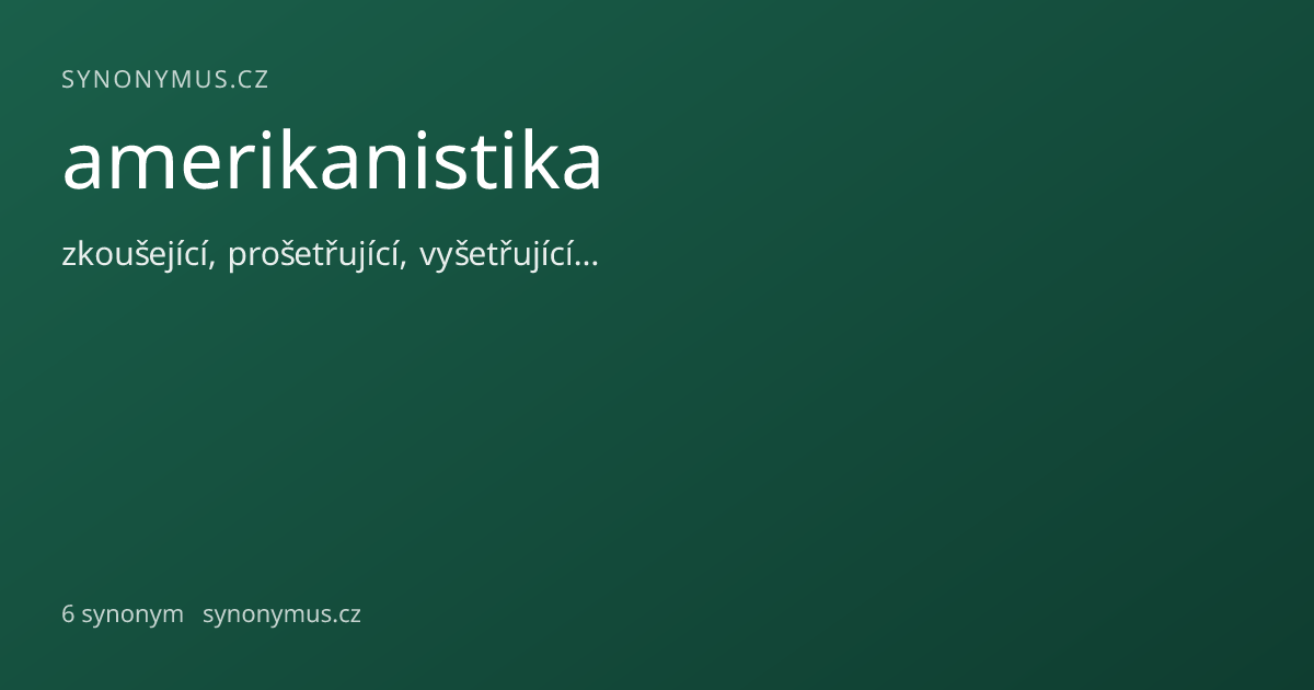 Náhled odkazu: amerikanistika