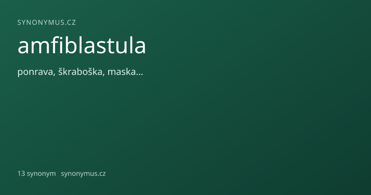 Náhled odkazu: amfiblastula