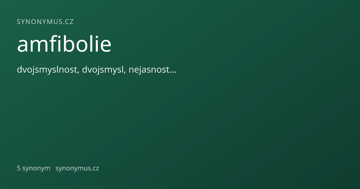 Náhled odkazu: amfibolie