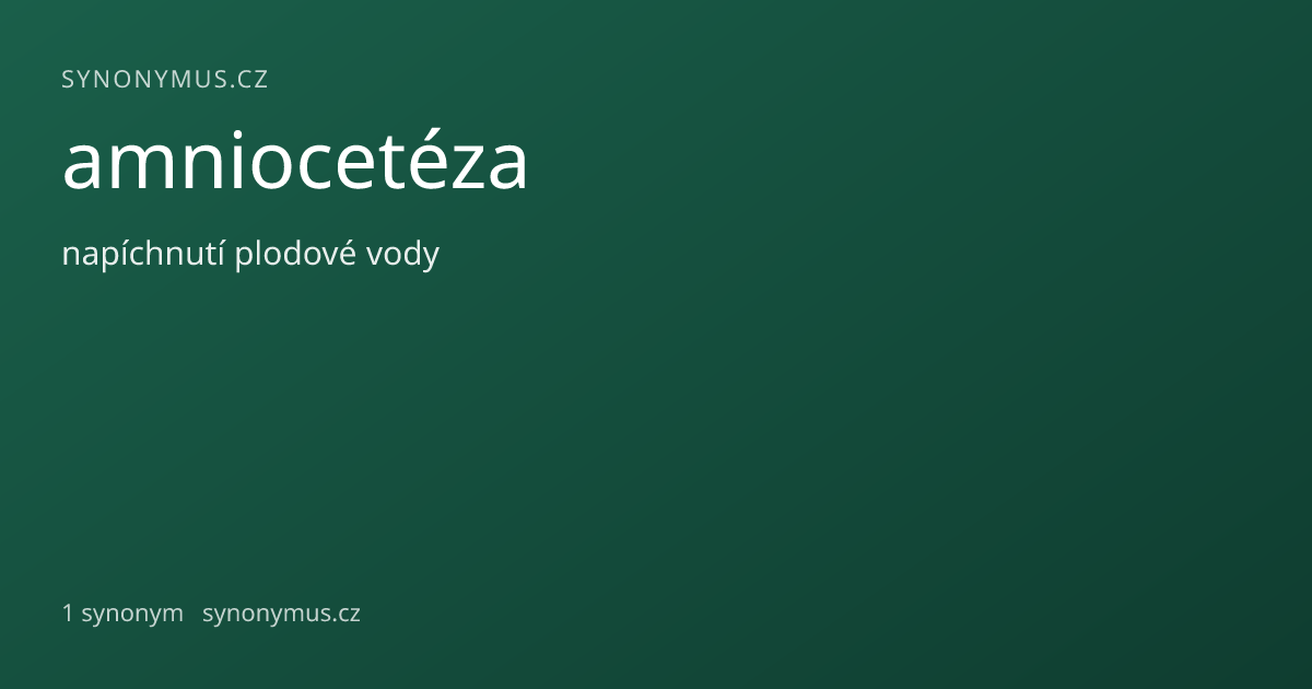 Náhled odkazu: amniocetéza